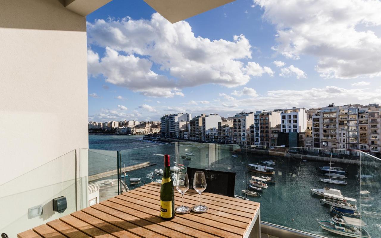 Splendid Seaside Retreat On Spinola Bay Apartment St. Julian's Exterior foto