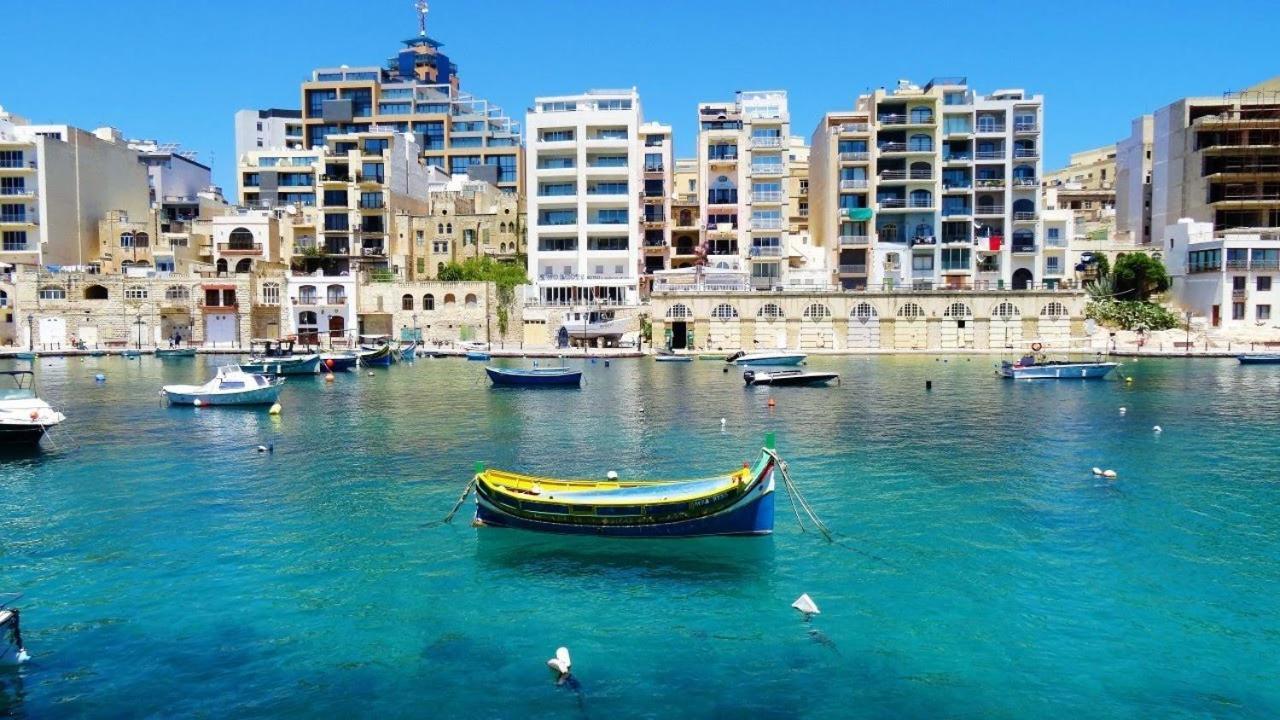 Splendid Seaside Retreat On Spinola Bay Apartment St. Julian's Exterior foto