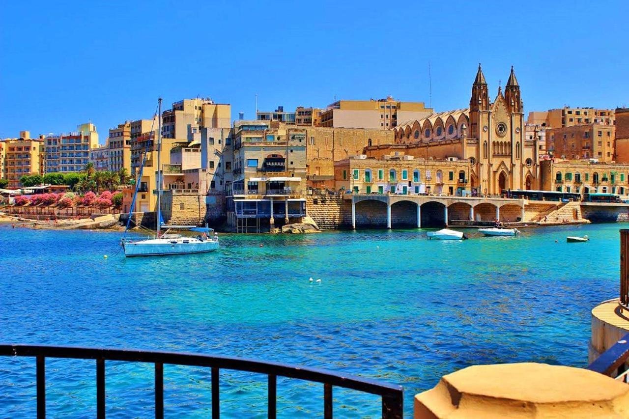 Splendid Seaside Retreat On Spinola Bay Apartment St. Julian's Exterior foto